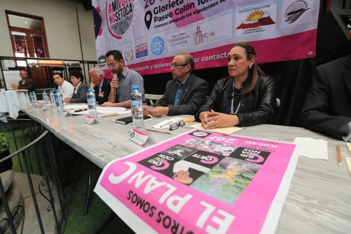 En Edomex, organizaciones llaman a participar en la marcha en defensa del INE