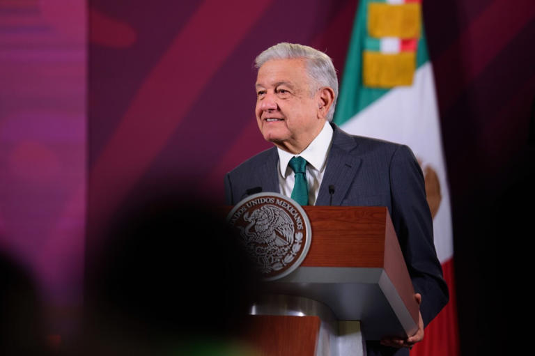 El Presidente López Obrador critica movilización por Otis