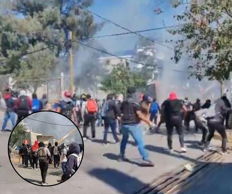 Normalistas Protestan Ante la Fiscalía Tras Fuga de Policía y Generan Caos en Guerrero