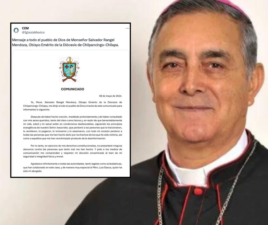 Obispo Salvador Rangel debe haber Perdón en Tiempos de Adversidad