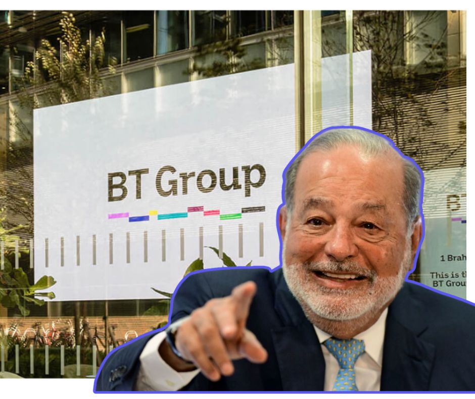 Carlos Slim Invierte 408 millones de libras en BT como respaldo estratégico
