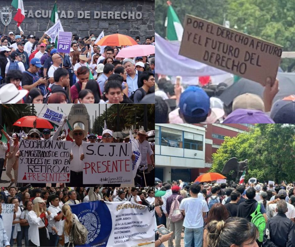 Jóvenes universitarios se alzan contra la Reforma al Poder Judicial