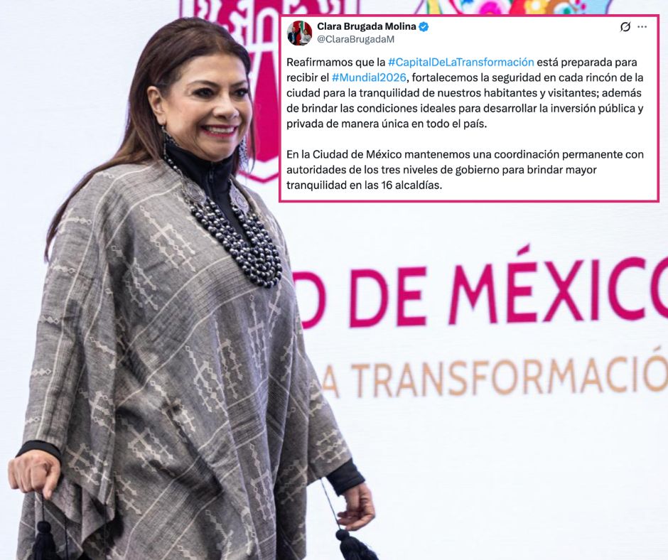 Clara Brugada garantiza que CDMX está lista para recibir a millones en el Mundial 2026