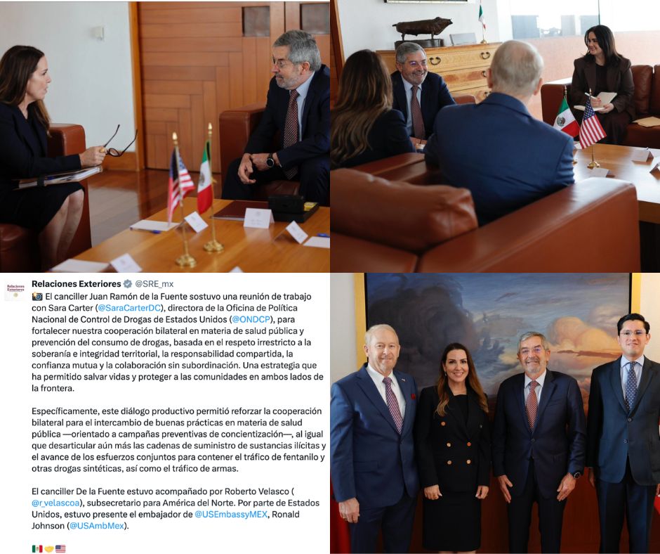 De la Fuente refuerza alianza con la jefa antidrogas de EU para combatir fentanilo tras caída de “El Mencho”