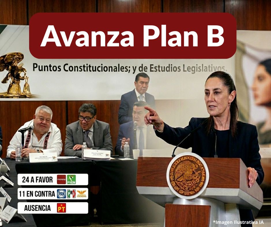 Reforma electoral de Sheinbaum avanza en el Senado sin el PT y entre acusaciones de “trampa”