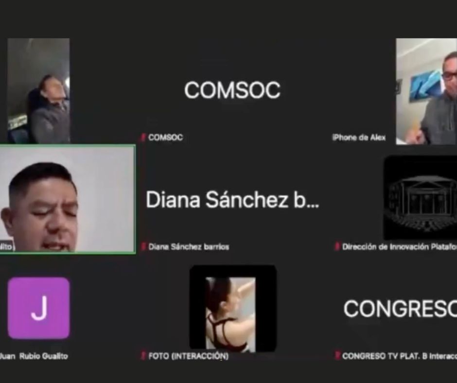 Sesiones virtuales del Congreso CDMX, se descontrolan, diputada es peinada y legislador maneja