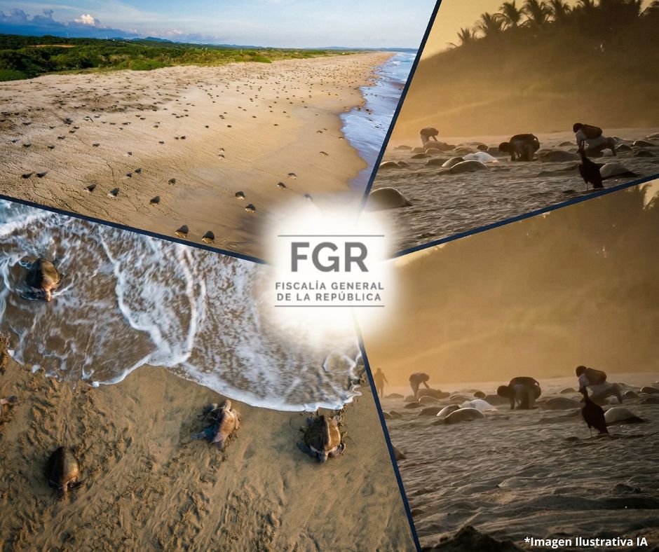 Investigación federal tras saqueo de huevos de tortuga durante desove en Oaxaca