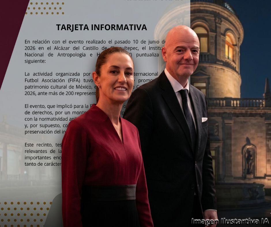 Cena de la FIFA en Chapultepec abre debate sobre uso del histórico; INAH revela monto pagado