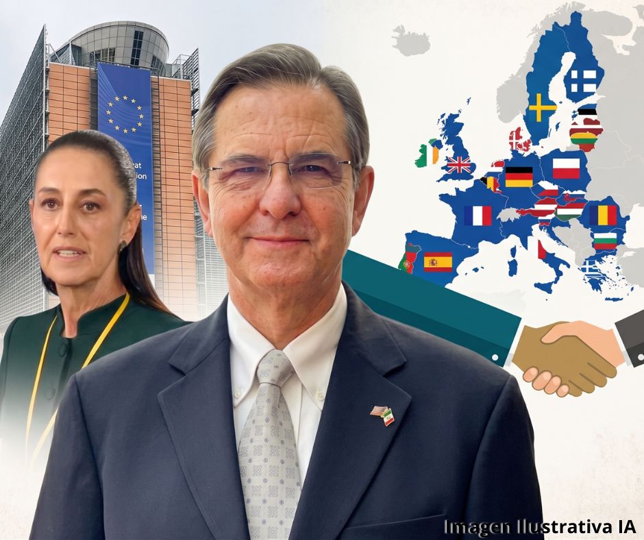 Sheinbaum mueve a Esteban Moctezuma a Europa para acelerar el acuerdo comercial con la UE