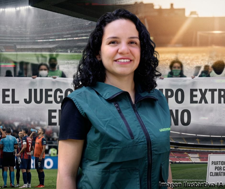 Greenpeace lanza alerta en México: El clima ya está transformando el futbol mundial