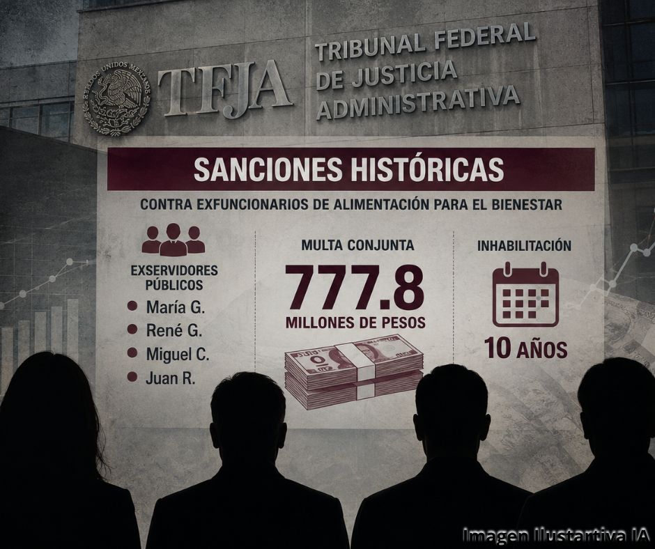 Investigación por uso indebido de recursos deriva en sanciones históricas contra exfuncionarios federales